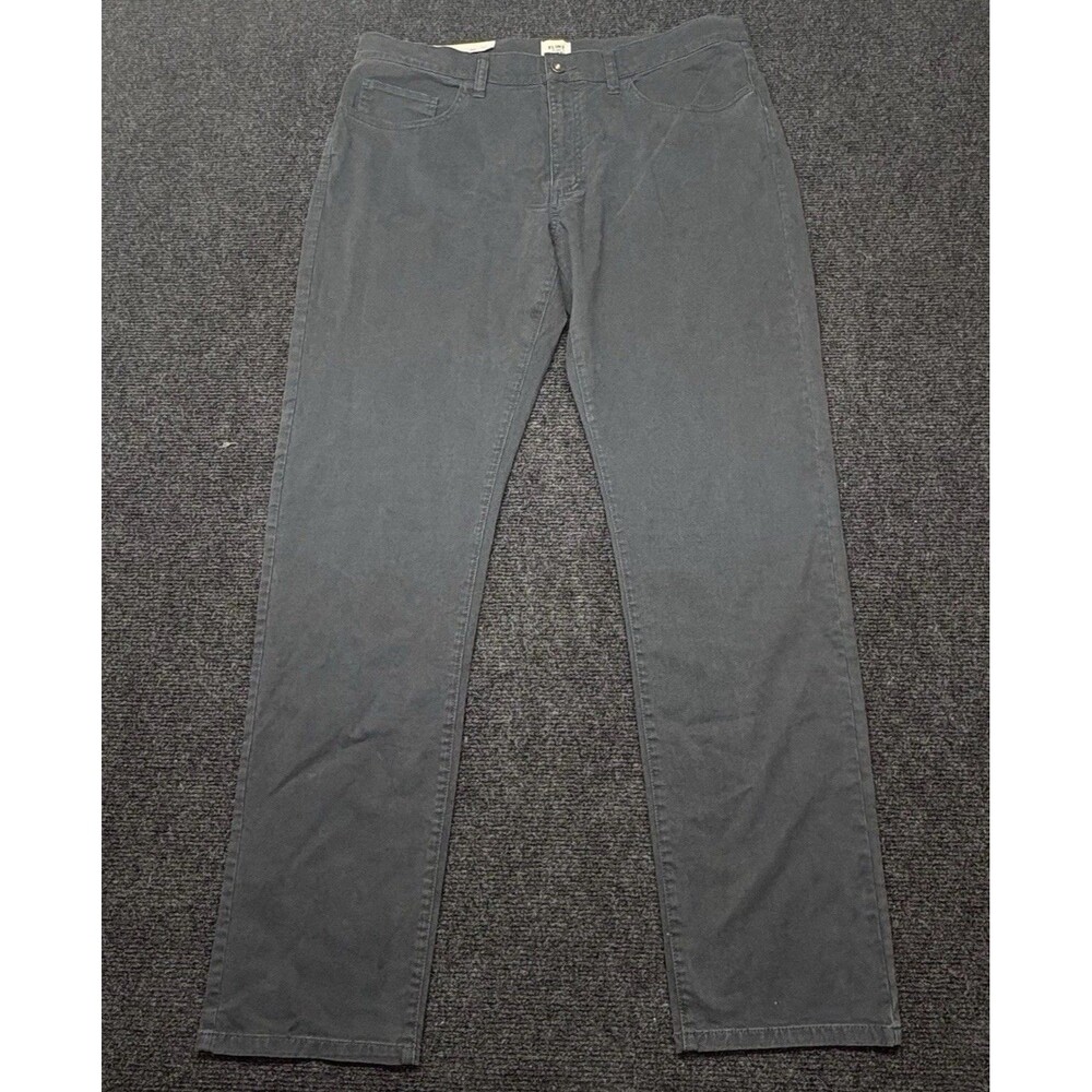 Flint and Tinder Slim Fit Pants Mens 36x32 Charcoal Gray Cotton Stretch Chino